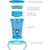 Copo De Treinamento 360° Com Alça Removível Foguete Azul Buba - Image 3