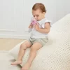 Garrafinha Tritan C/ Canudo De Silicone Tampa Alça Bebê Buba - Imagem 3