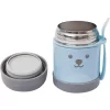 Pote Térmico Com Colher Gumy Azul - Buba Cor Cinza e azul Liso - Imagem 3