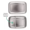 Bentô Box Aço Inox 600ml Marmita Lancheira Divisória Buba Dino - Image 3