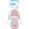 Copo Infantil Com Alça Removível Ursinho 250ml Rosa Buba - Image 3