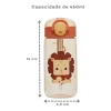 Garrafa Infantil Tritan Com Canudo Silicone E Trava Kouii - Leãozinho - Image 3