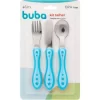 Kit De Talheres Estrelinha Para Bebê Azul Buba