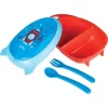 Kit Refeição Com Talher Foguete Azul Buba - Imagem 2