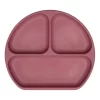 Prato De Silicone Com Divisórias Piccolo Rosa - Infanti Lisa