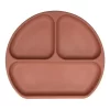 Prato De Silicone Com Divisórias Piccolo Terra Cota - Infanti Lisa
