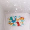 Tapete Banho Antiderrapante Dino Ventosa Infantil Segurança Cor Colorido - Imagem 4