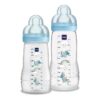 Mam Kit De Mamadeiras Easy Active 270ml + 330ml 2 Unid Azul