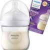 Mamadeira Avent Petala 125ml Bico Silicone Rn Recém Nascido