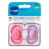 Kit Chupeta Borracha Natural 6+ Meses Rosa E Roxo 2 Mam Baby - Image 2