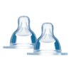 Kit 2 Bicos De Silicone Para Mamadeira 2m+ Fluxo Médio Mam