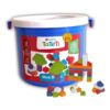 Brinquedo Blocos Montar Tateti 21 Pçs Multicolor Riva Azul