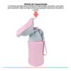 Mictório Portátil Infantil De Bebê Criança 350ml Elefantinho Cor Rosa - Image 3