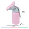 Mictório Portátil Infantil De Bebê Criança 350ml Elefantinho Cor Rosa - Image 4