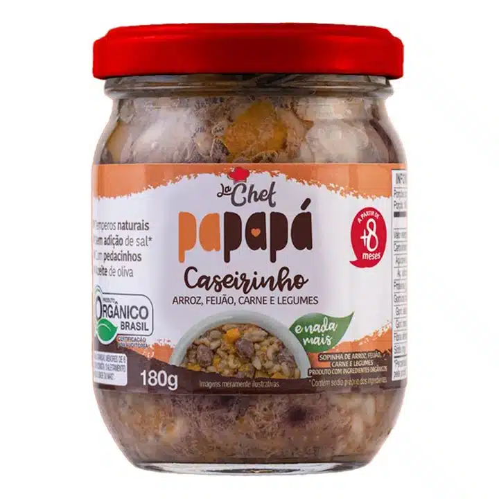 Sopinha Bebê Papapá Comida Infantil Lachef Caseirinho 180g