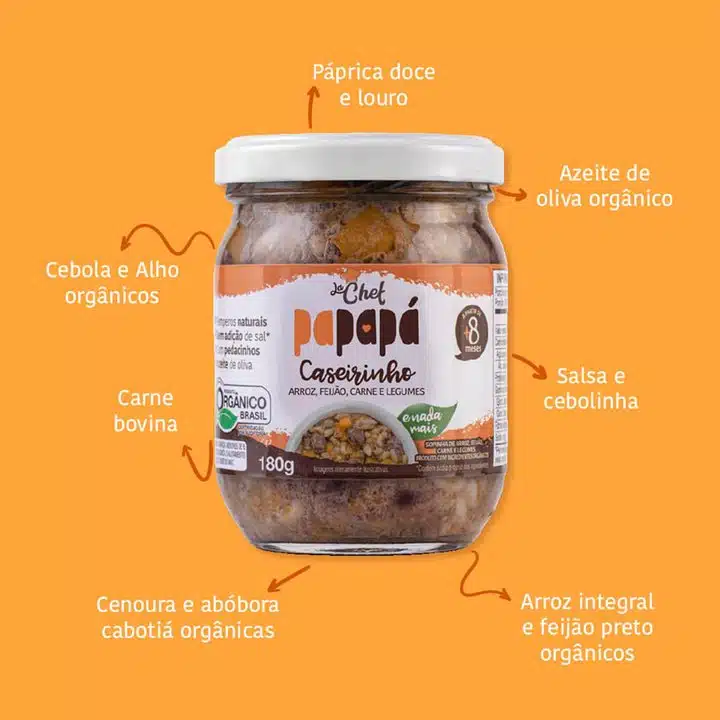Sopinha Bebê Papapá Comida Infantil Lachef Caseirinho 180g - Image 2
