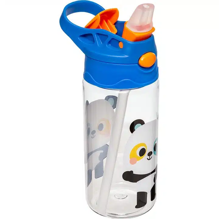 Garrafa Infantil Tritan 450ml Bubazoo Bico Silicone Panda