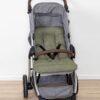 Colchonete Para Carrinho Em Linho Verde Musgo Batistela Baby - Image 3