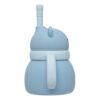 Copo Em Silicone Com Canudo Ursinho Azul 19689 - Buba - Image 4